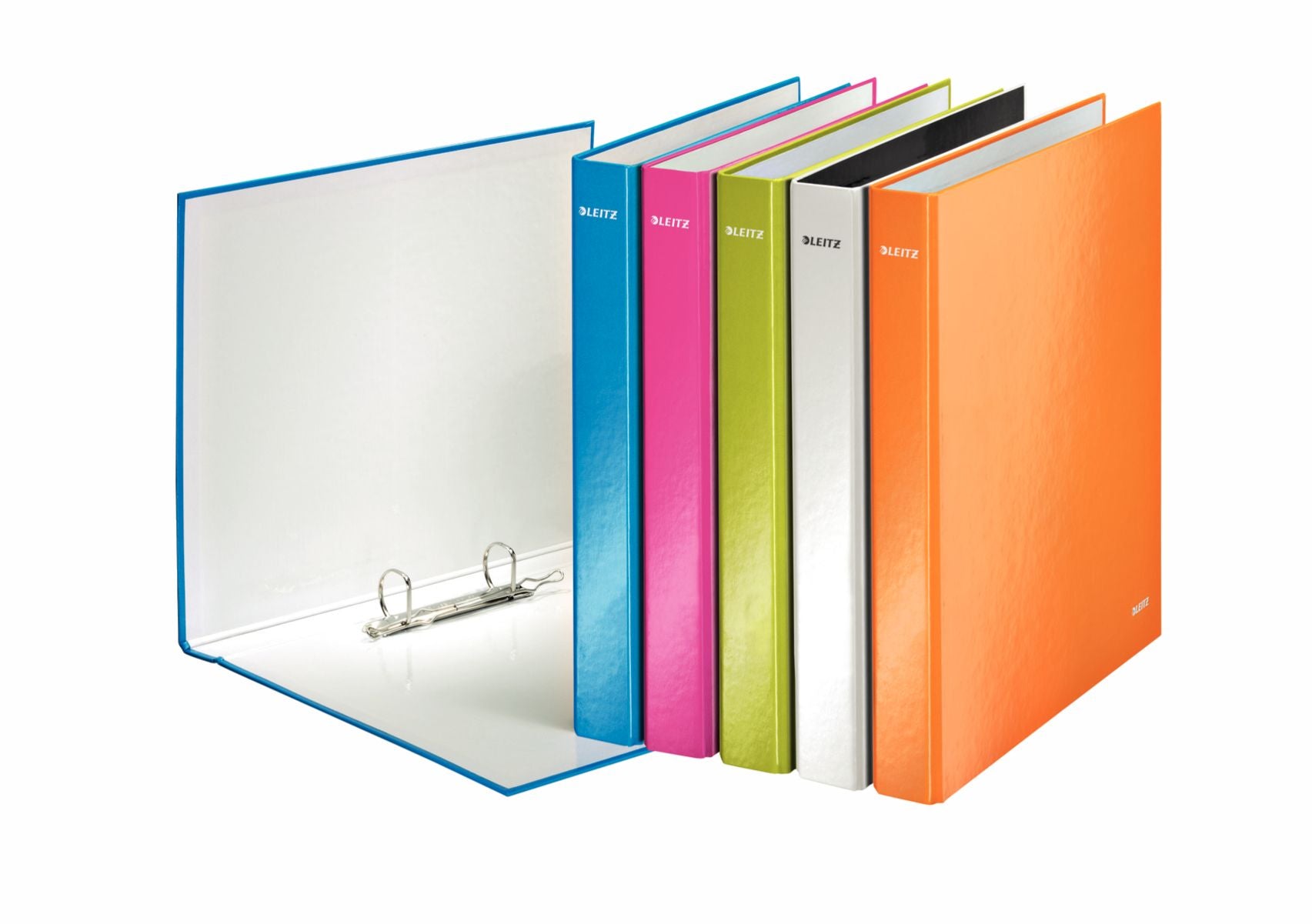 CAIET MECANIC A4 2 INELE 25MM/40MM ALBASTRU METALIZAT WOW LEITZ