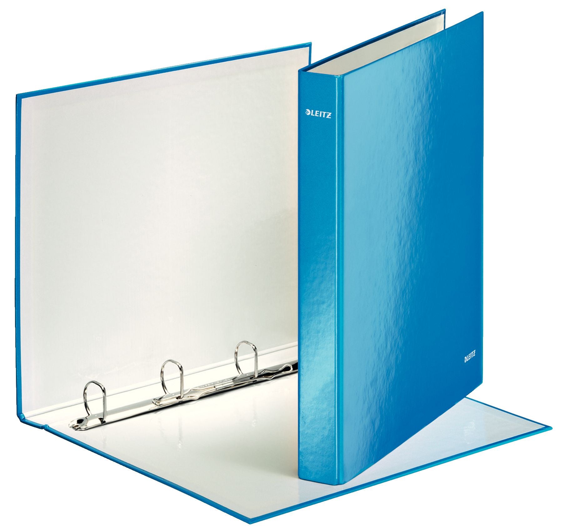 CAIET MECANIC A4 4 INELE 25MM/40MM ALBASTRU METALIZAT WOW LEITZ