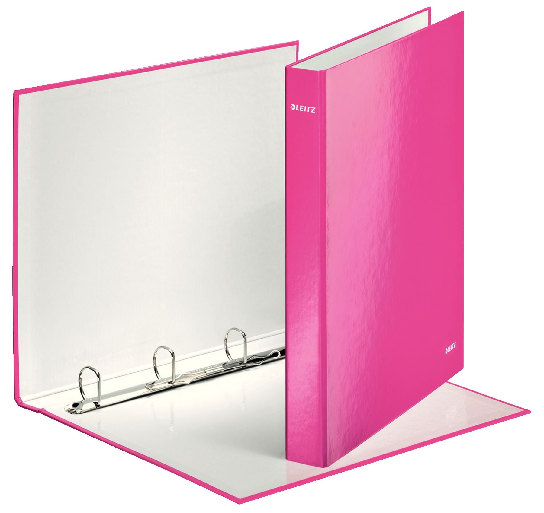CAIET MECANIC A4 4 INELE 25MM/40MM ROZ METALIZAT WOW LEITZ