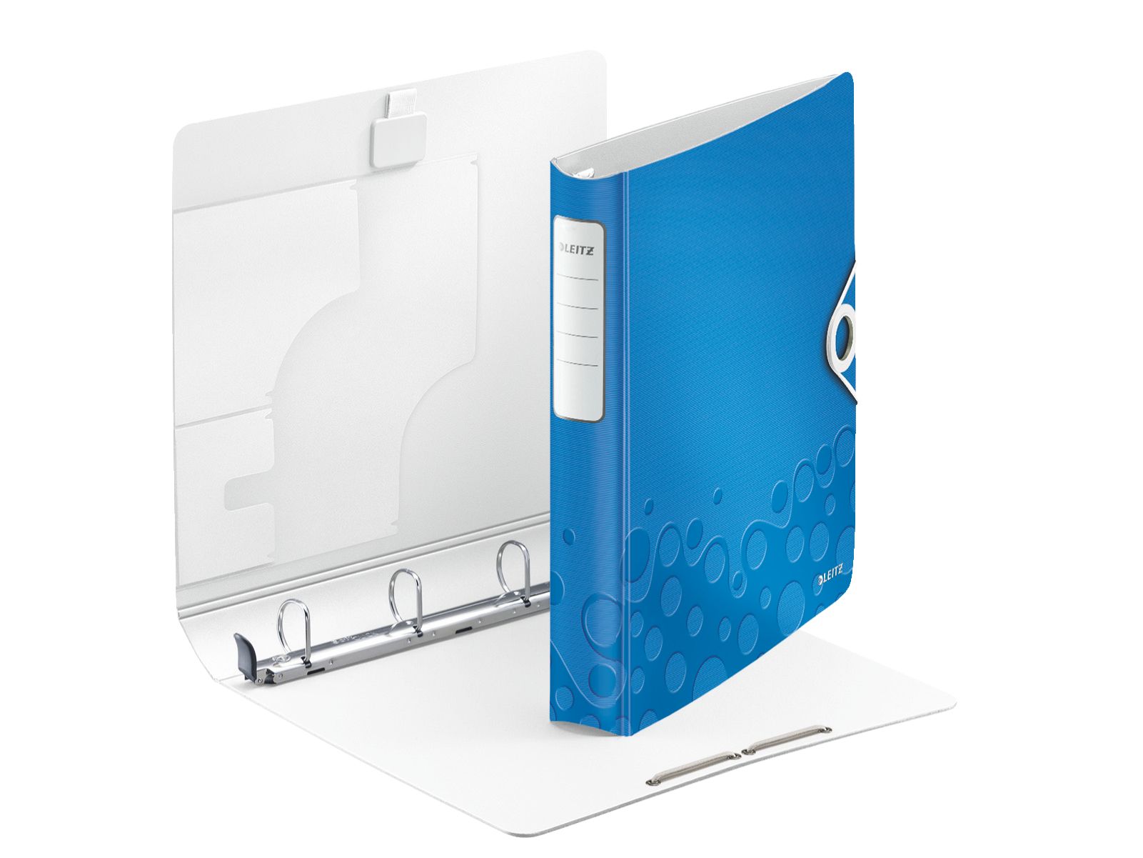 CAIET MECANIC A4 4 INELE 30MM/52MM ALBASTRU SOFTCLICK LEITZ
