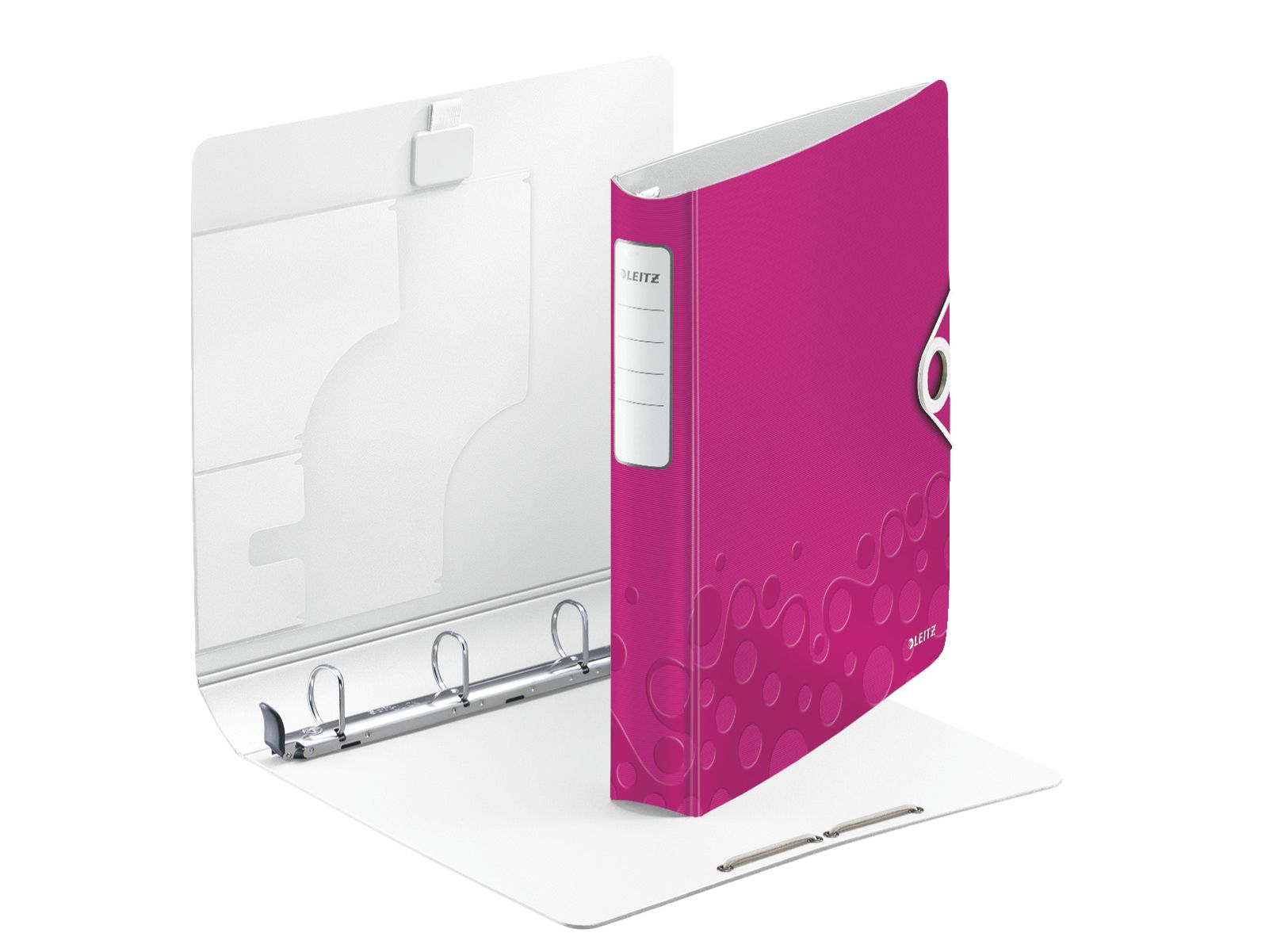 CAIET MECANIC A4 4 INELE 30MM/52MM ROZ METALIZAT SOFTCLICK LEITZ