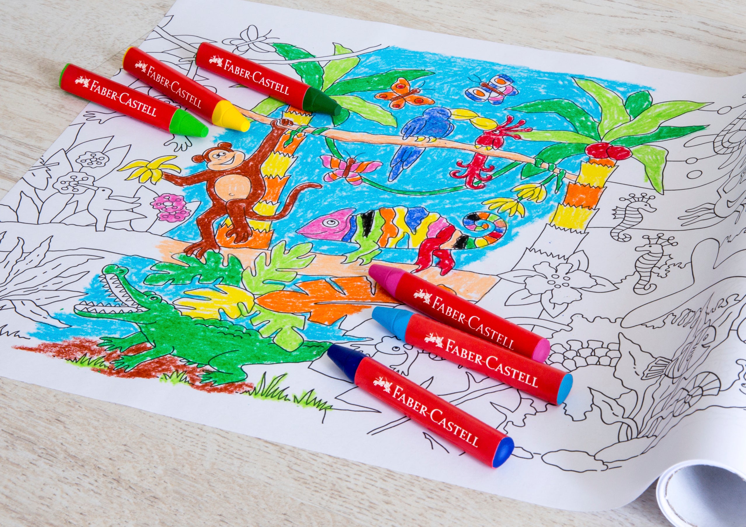 CREIOANE CERATE 12 CULORI JUMBO CUTIE PLASTIC FABER-CASTELL