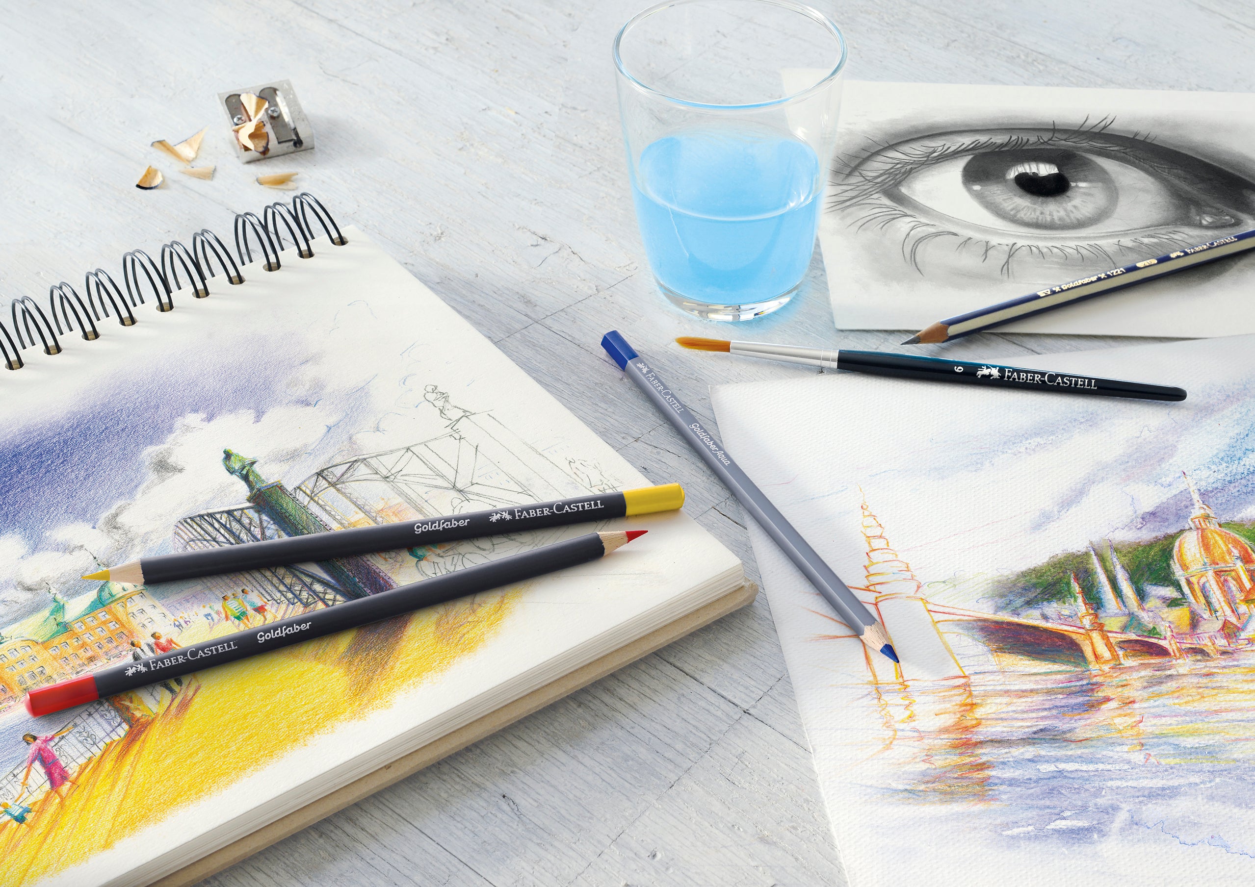 CREIOANE COLORATE 12 CULORI GOLDFABER CUTIE METAL FABER-CASTELL