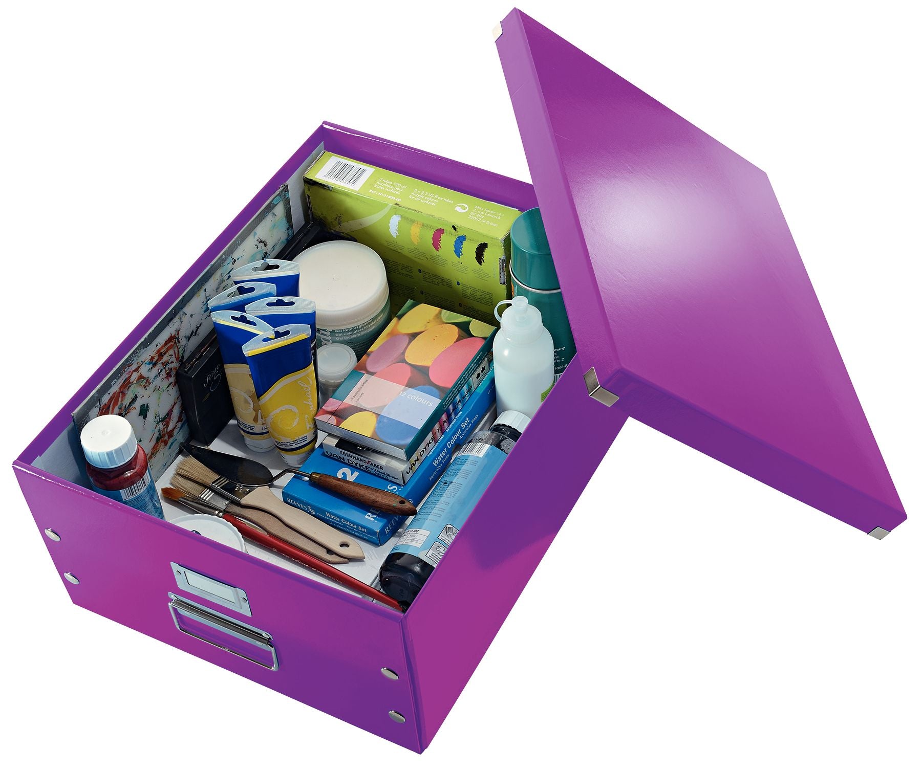 CUTIE DEPOZITARE MARE MOV CLICK&STORE LEITZ