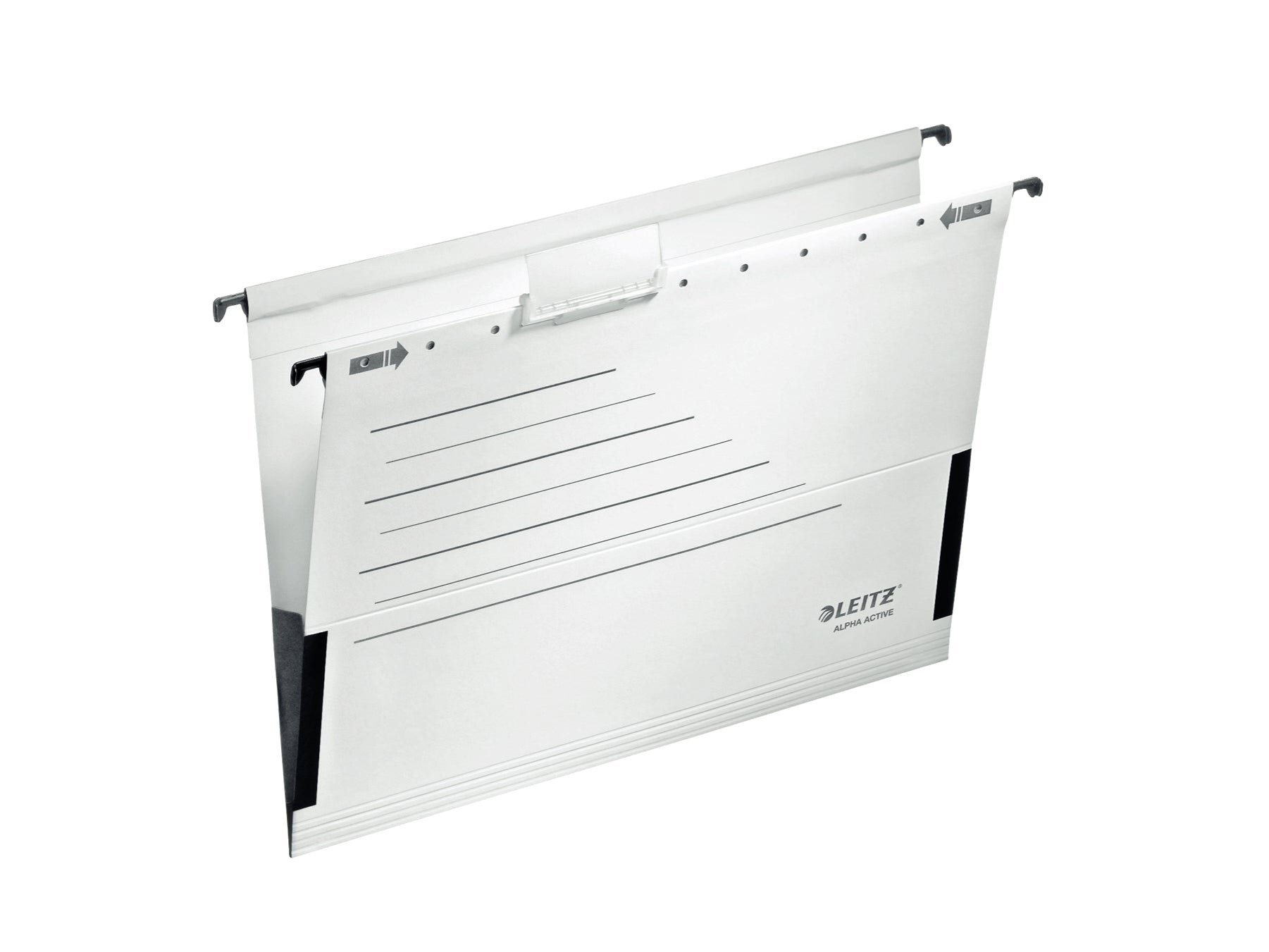 DOSAR SUSPENDABIL CU BURDUF ALB 5/SET ALPHA ACTIVE LEITZ