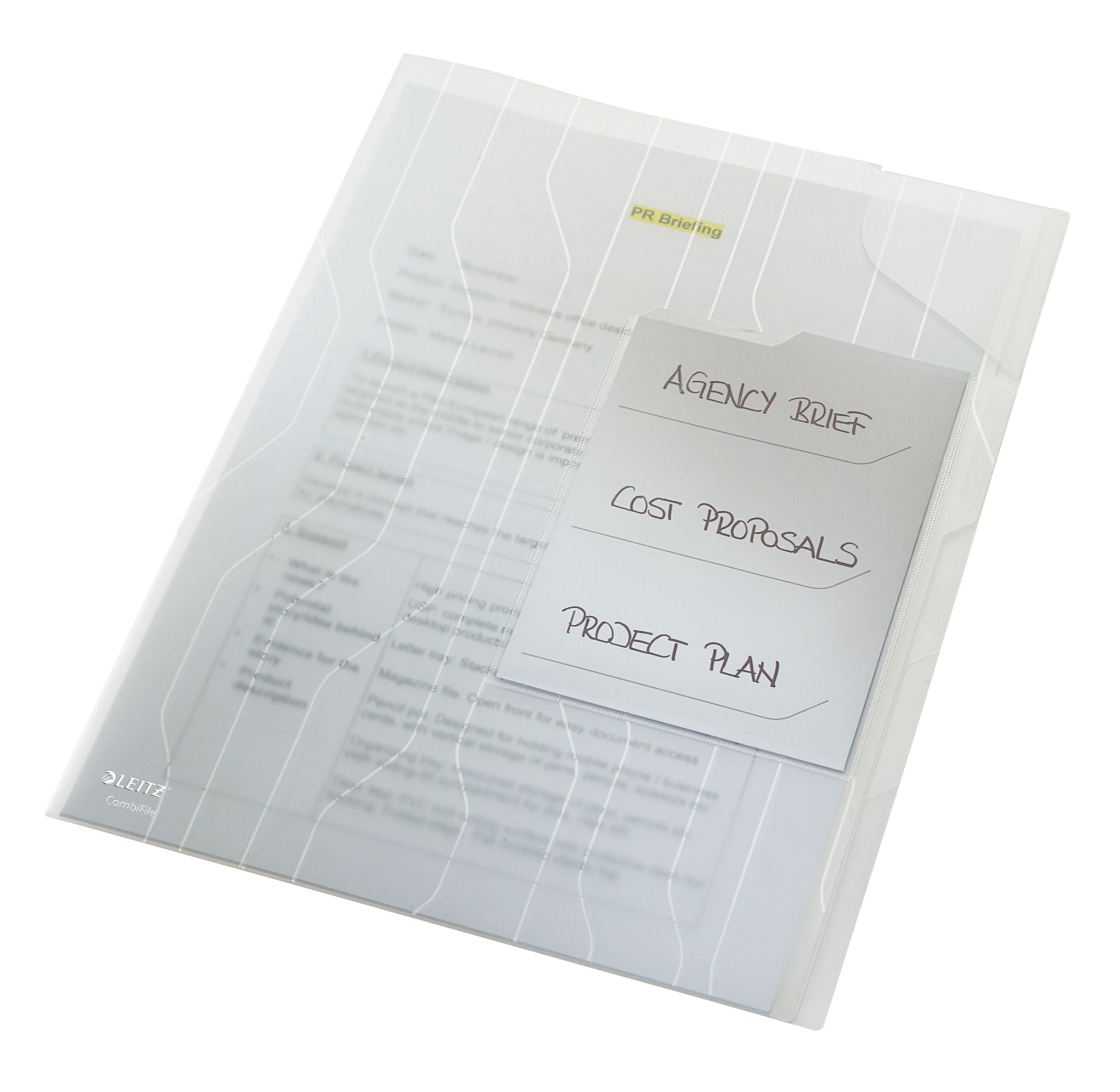 MAPA PLASTIC 3*20COLI TRANSPARENTA 3 SEPARATOARE JUMBO LEITZ