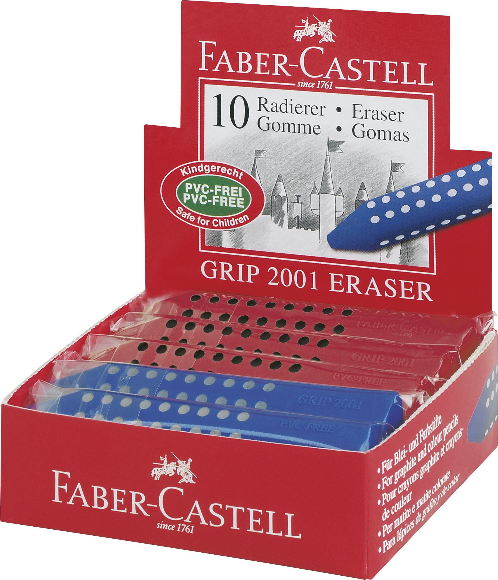 RADIERA CREION GRIP 2001 ROSIE/ALBASTRA FABER-CASTELL