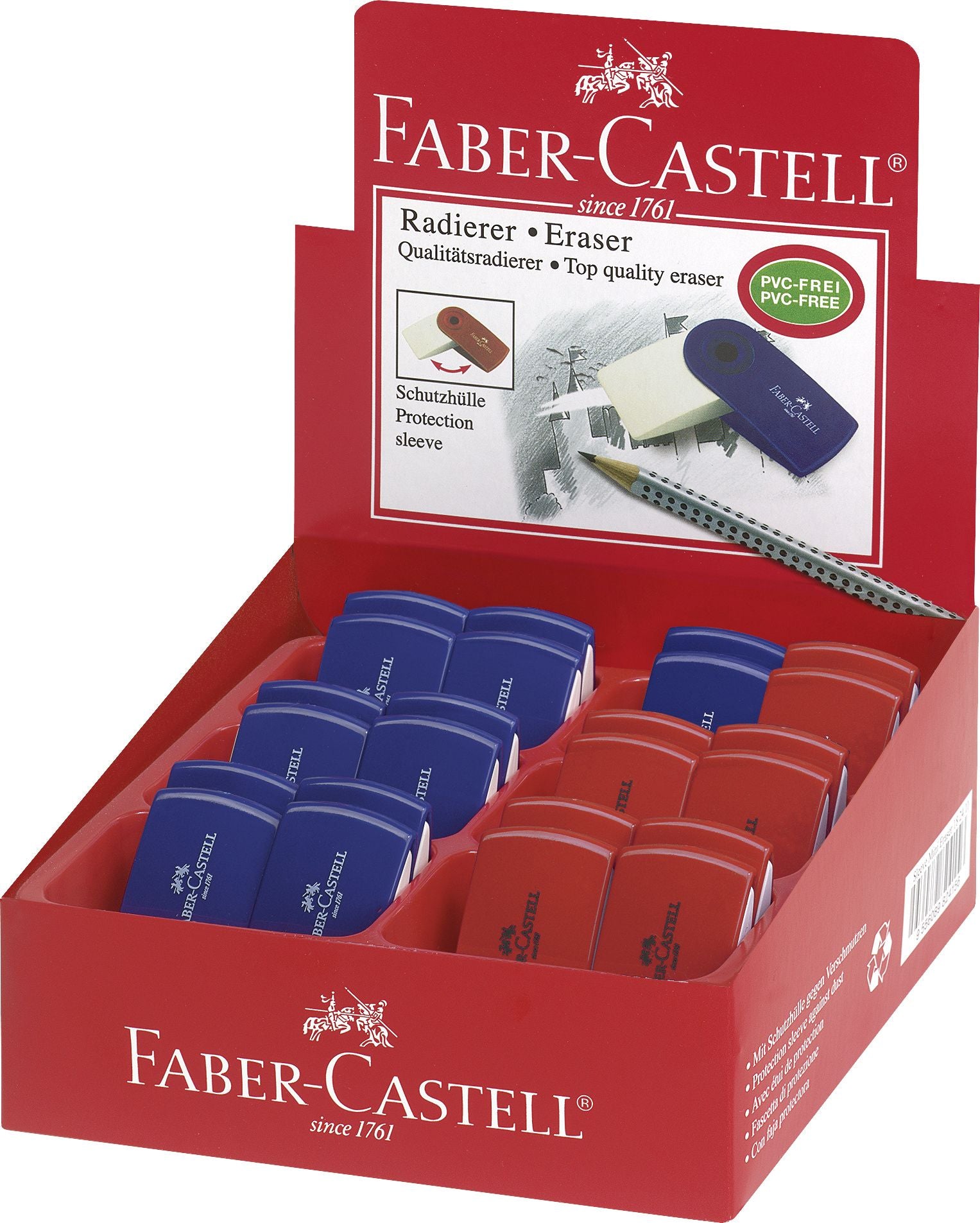 RADIERA CREION SLEEVE MINI ROSIE/ALBASTRA FABER-CASTELL