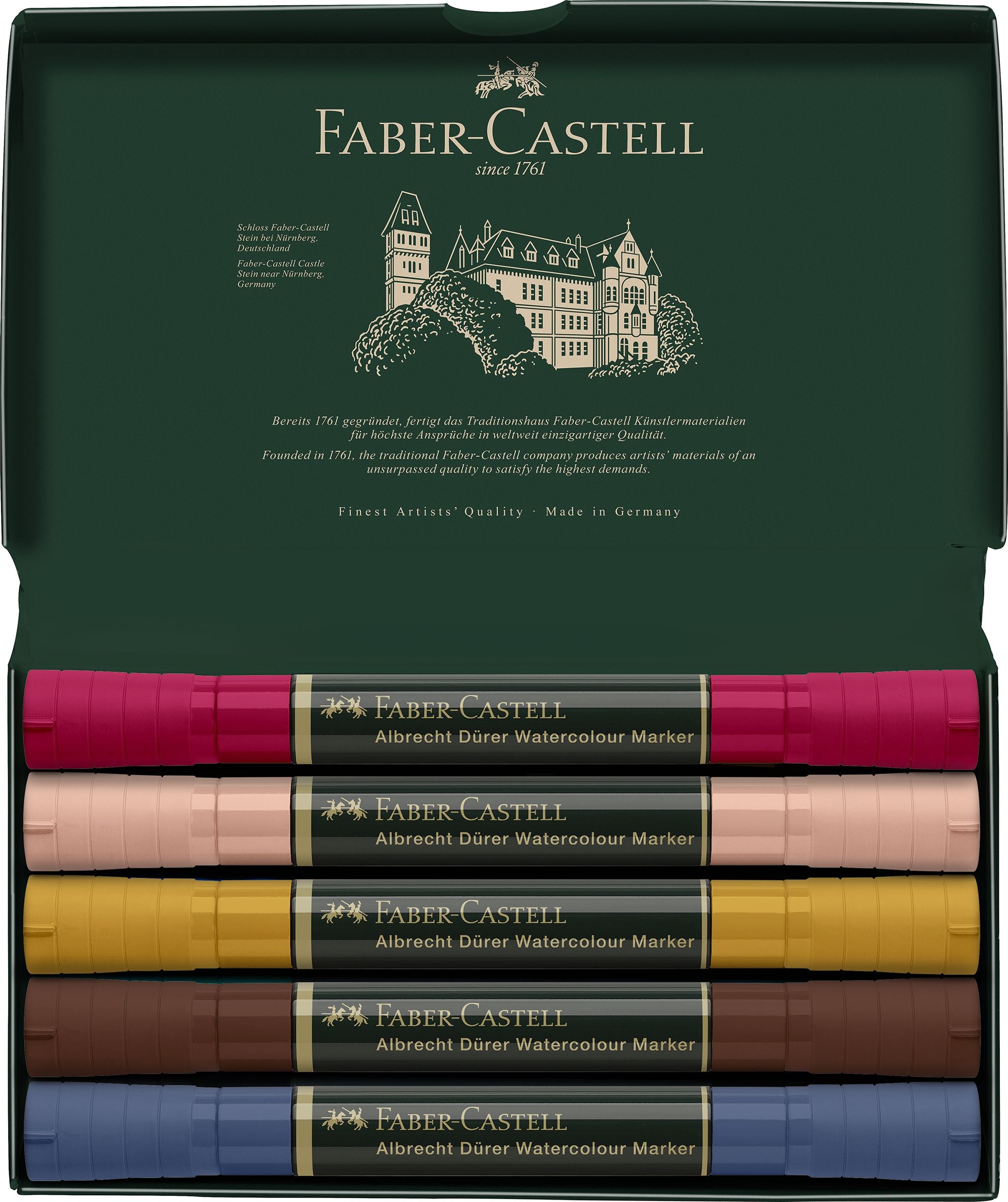 SET 5 MARKERE SOLUBILE PORTRET A.DURER FABER-CASTELL