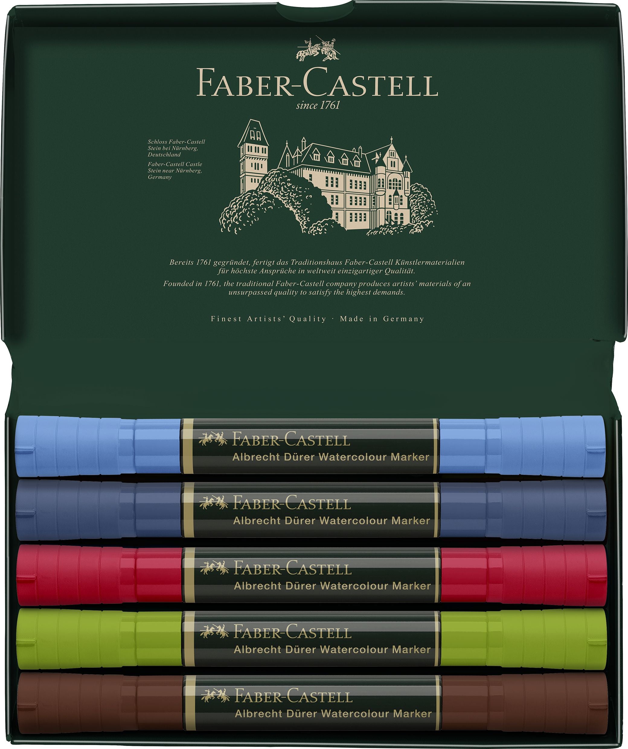 SET 5 MARKERE SOLUBILE SKETCHING A.DURER FABER-CASTELL