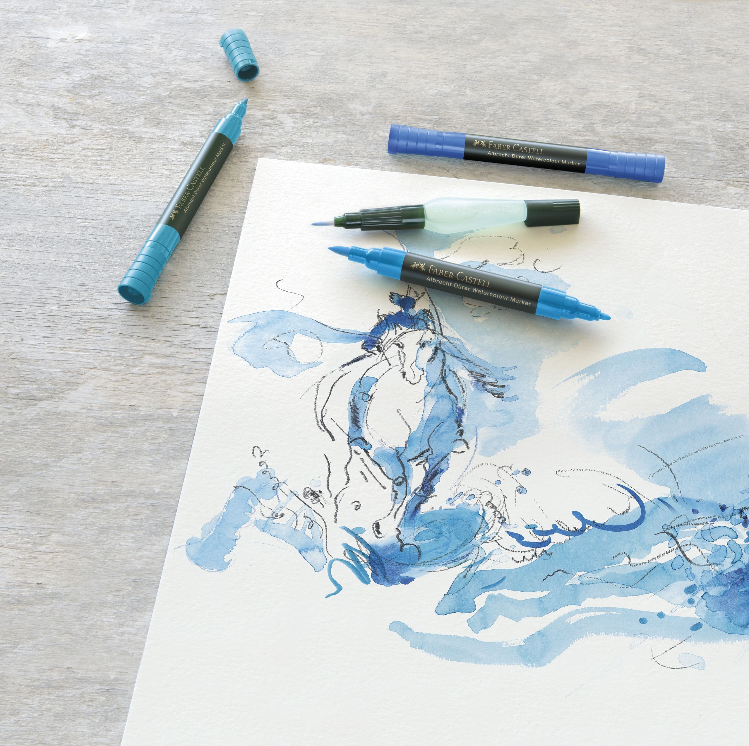 SET 10 MARKERE SOLUBILE A.DURER FABER-CASTELL
