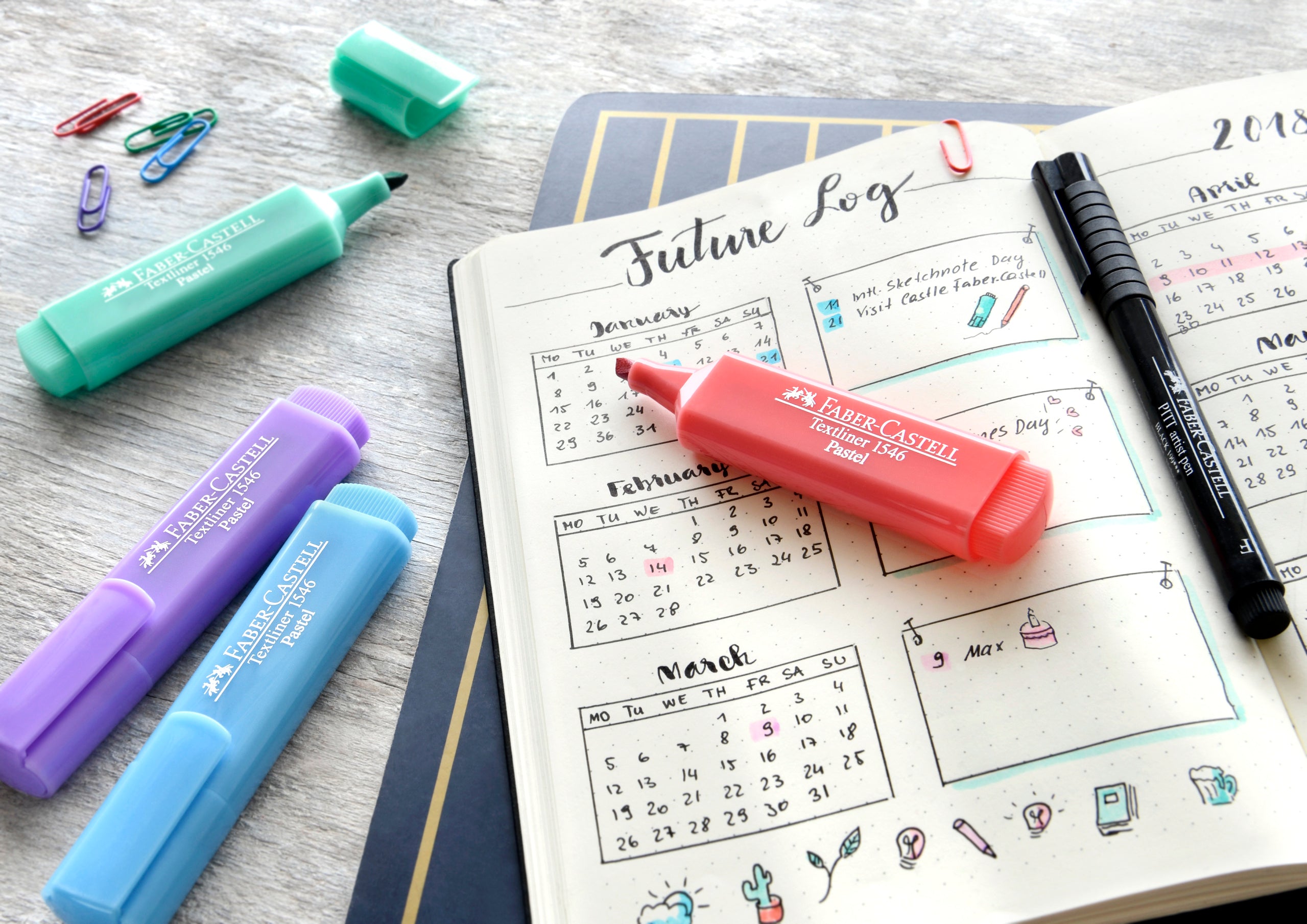 TEXTMARKER PORTOCALIU APRICOT PASTEL 1546 FABER-CASTELL