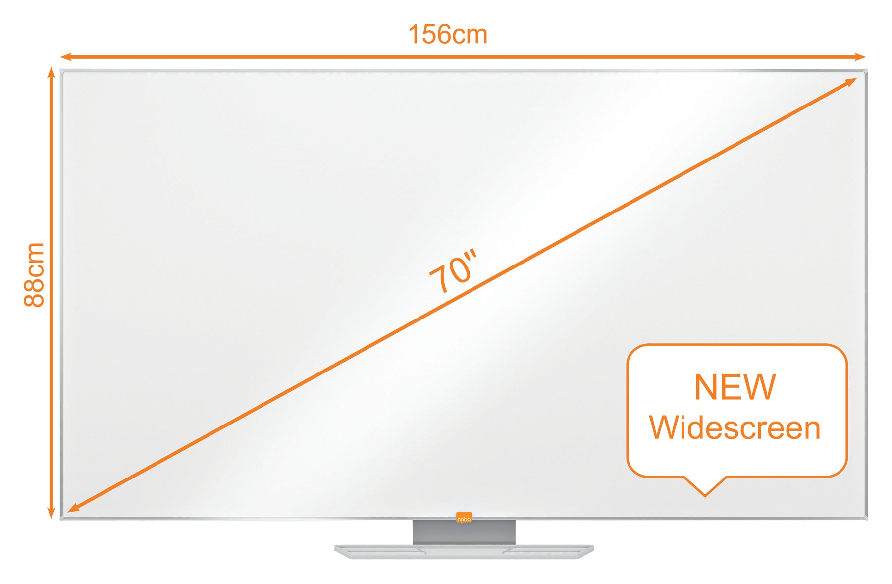 WHITEBOARD MAGNETIC OTEL EMAILAT WIDESCREEN 70