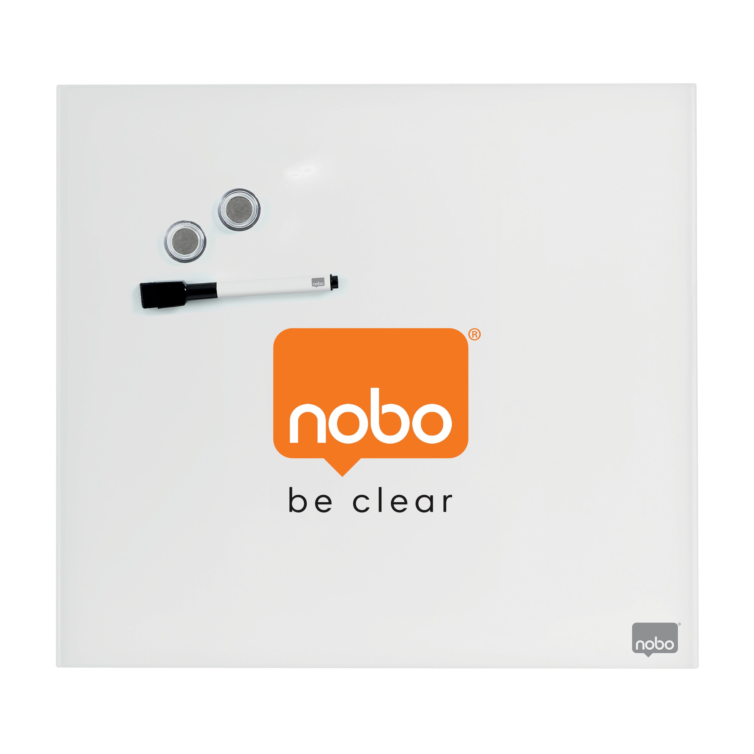 WHITEBOARD MAGNETIC STICLA 30*30 CM+ACCESORII DIAMOND NOBO