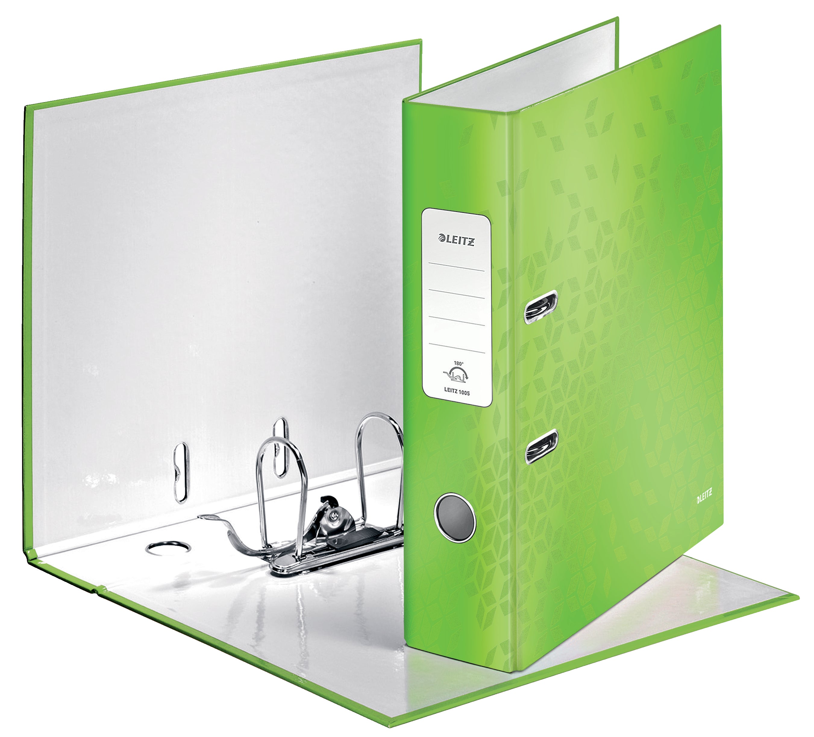 BIBLIORAFT PLASTIFIAT 8CM 180GRADE VERDE WOW LEITZ