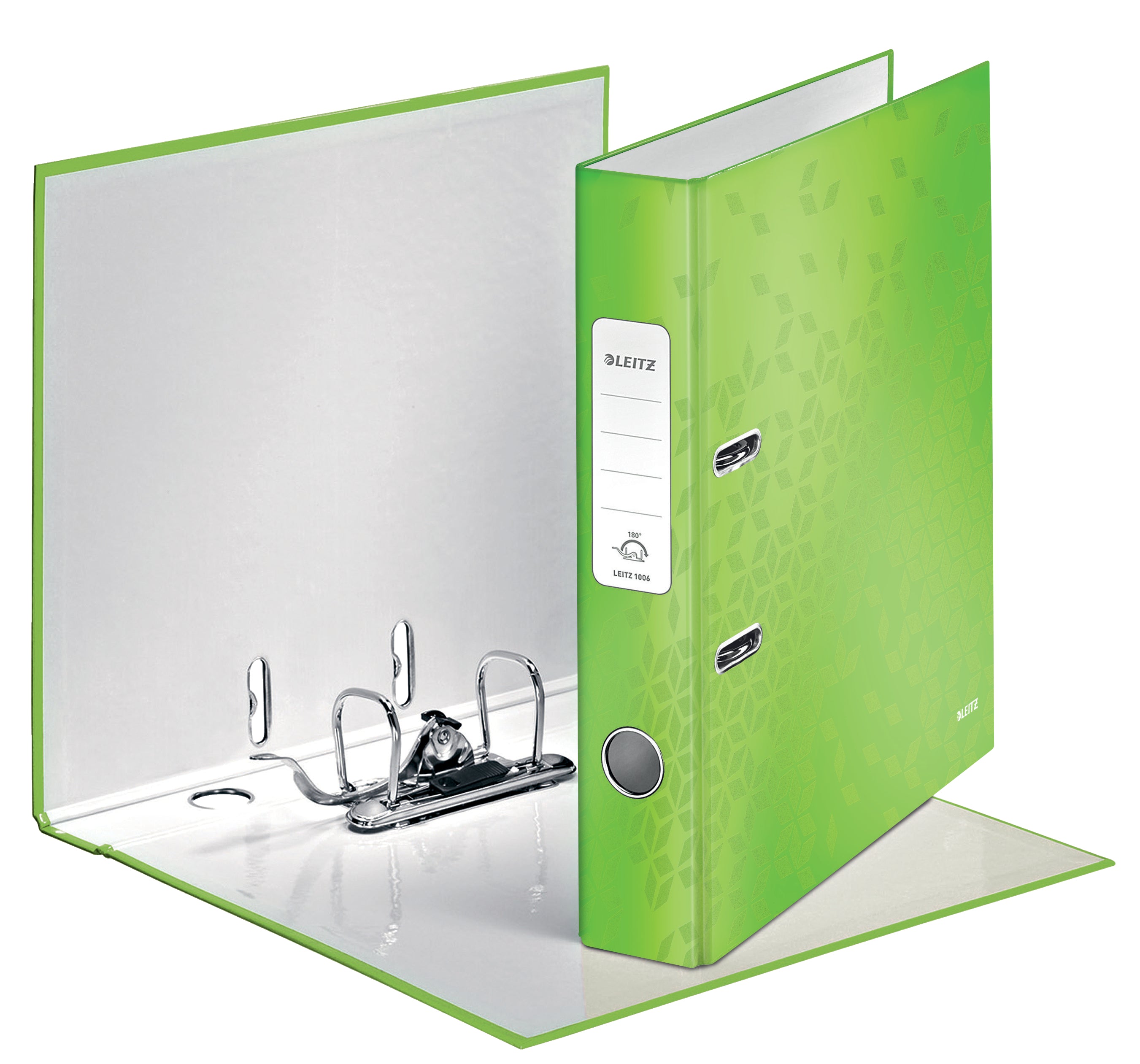 BIBLIORAFT PLASTIFIAT 5.2 CM 180GRADE VERDE WOW LEITZ