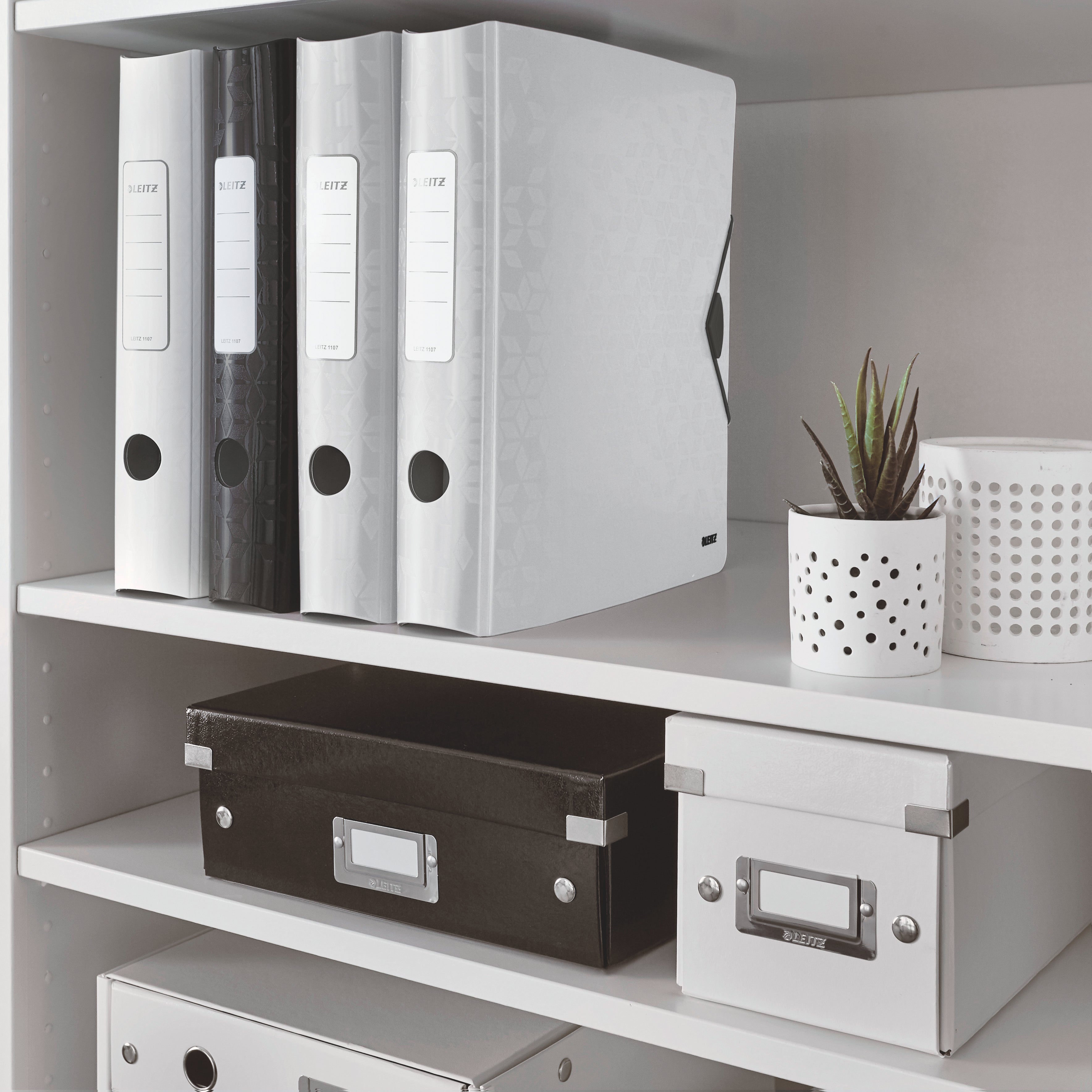 BIBLIORAFT PLASTIFIAT 6.5CM 180GRADE ALB ACTIVE WOW LEITZ