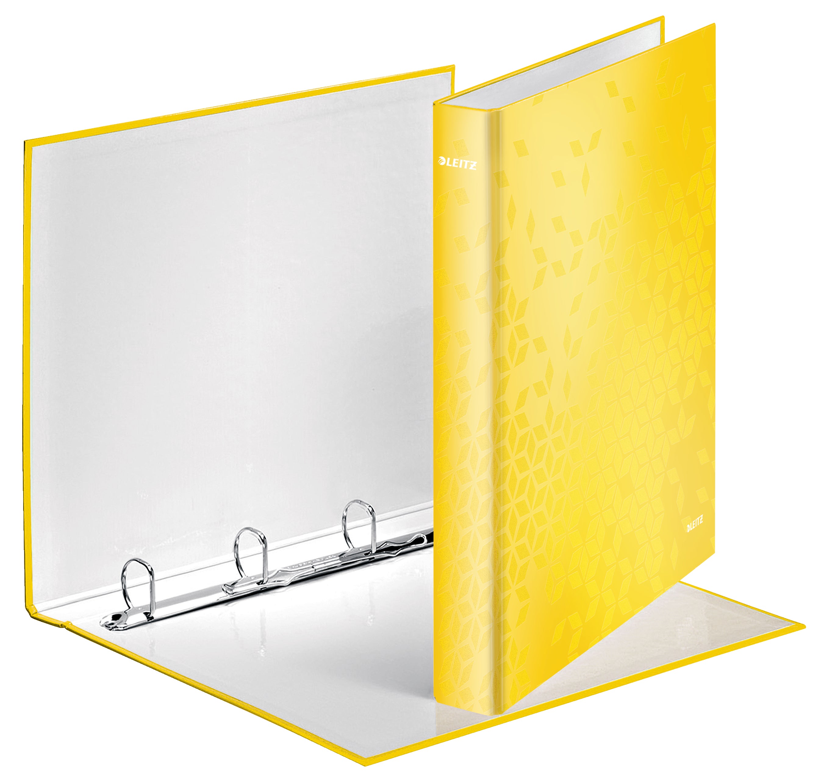 CAIET MECANIC A4 4 INELE 25MM/40MM GALBEN METALIZAT WOW LEITZ