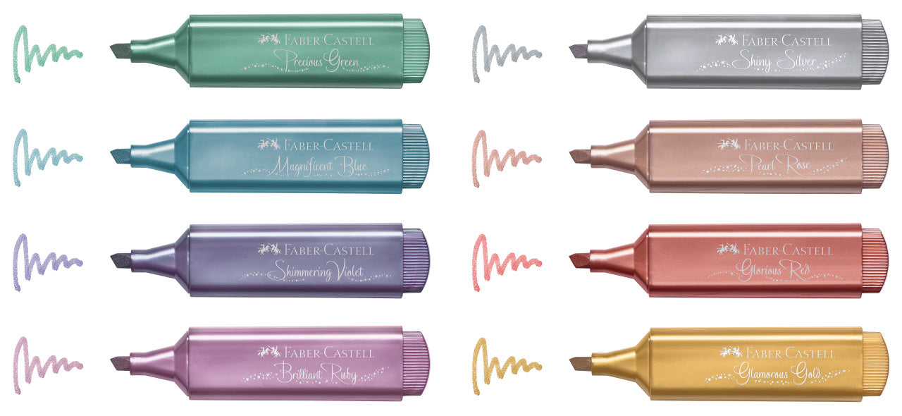 TEXTMARKER SET 8 METALIZAT II FABER-CASTELL