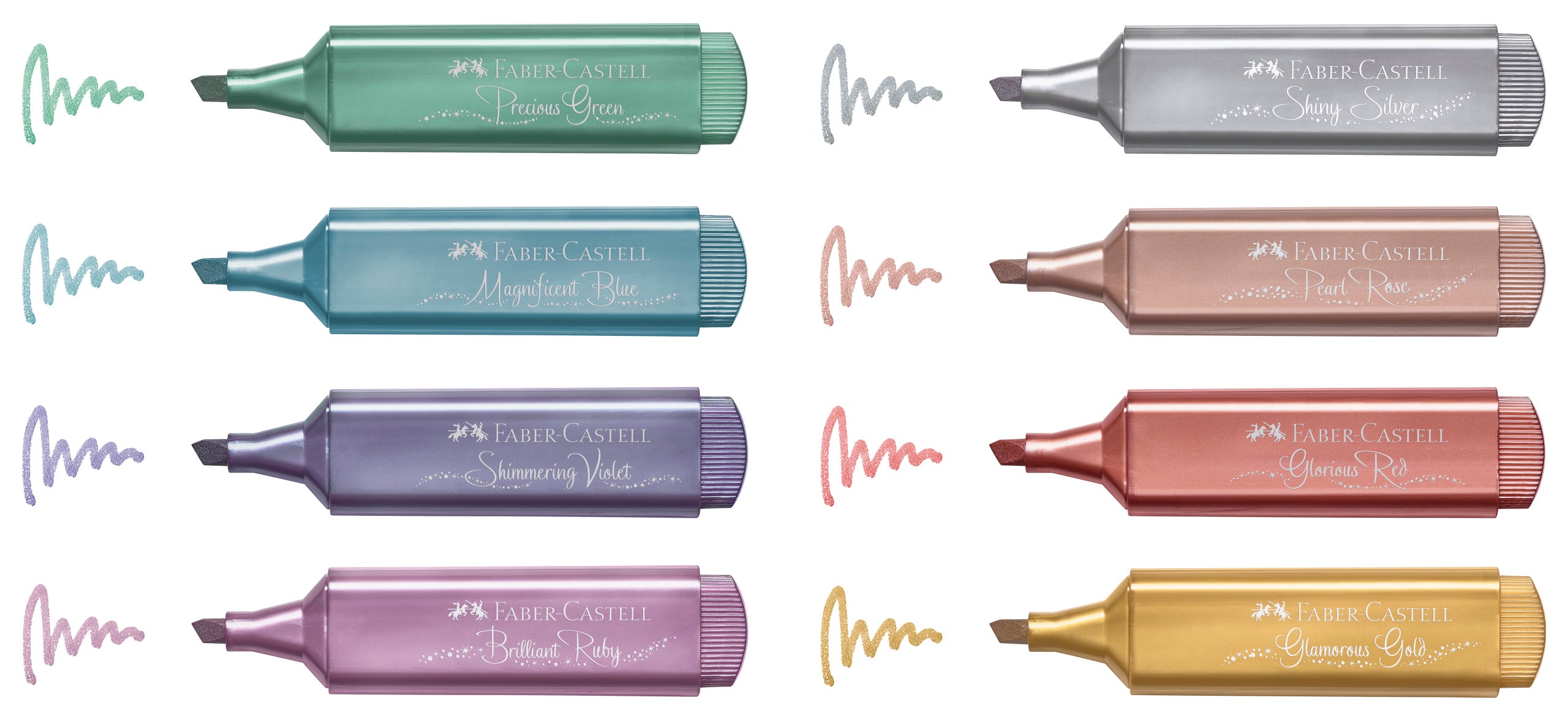 TEXTMARKER SET 8 METALIZAT II FABER-CASTELL