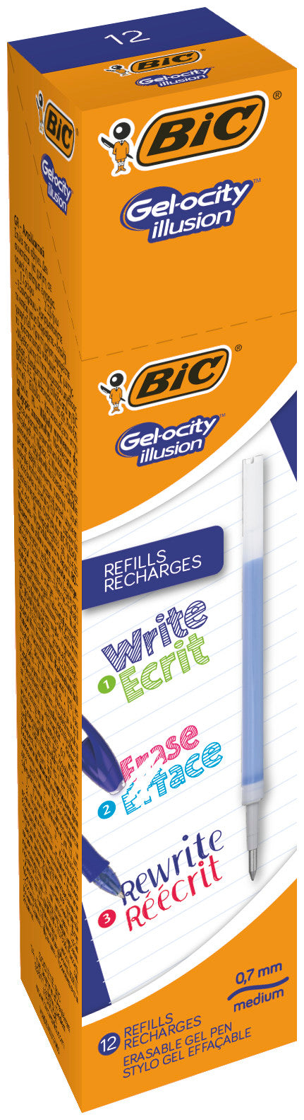 MINA ROLLER 0.7MM ALBASTRA GELOCITY ILLUSION BIC