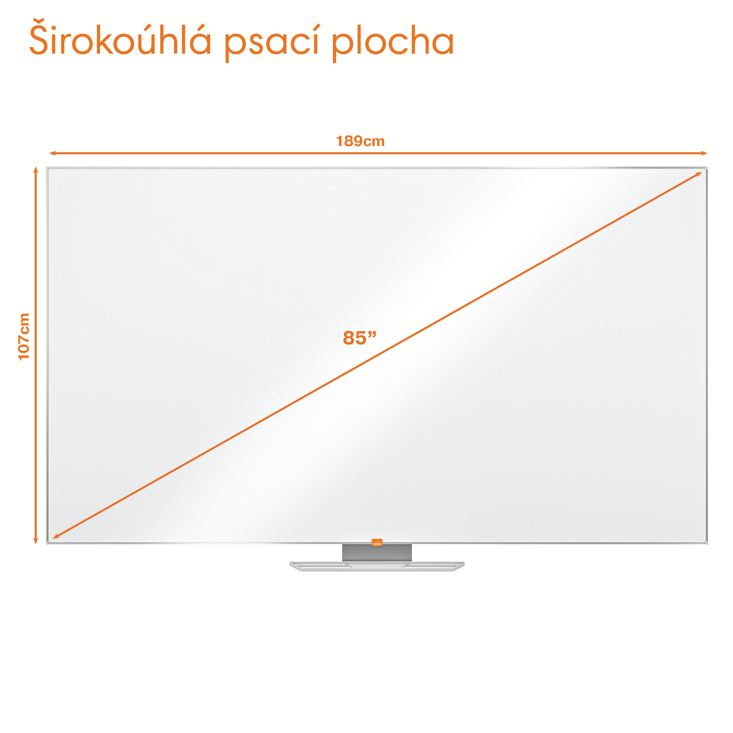 WHITEBOARD MAGNETIC WIDESCREEN 85