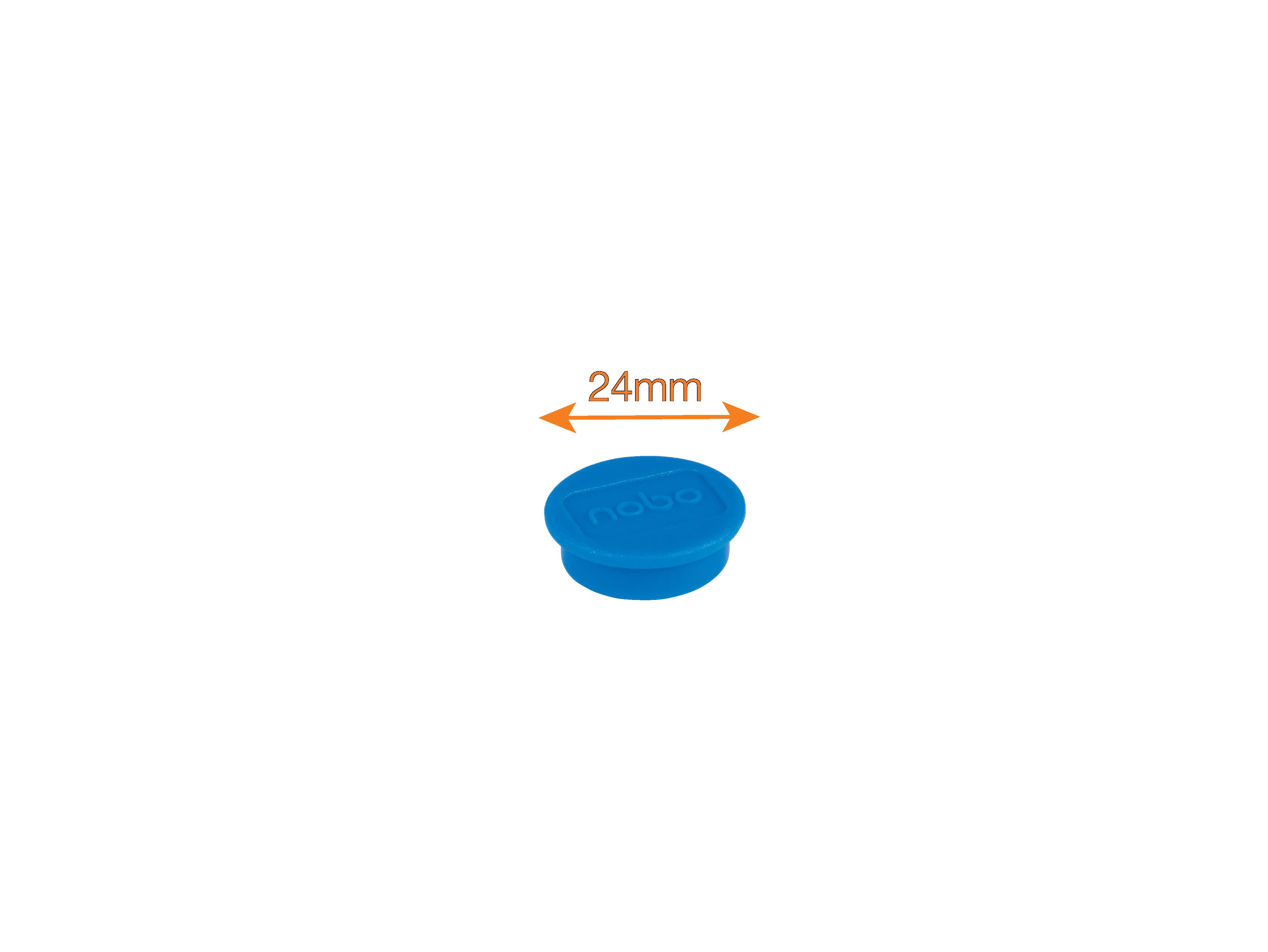 MAGNETI WHITEBOARD 24MM 10/SET NOBO
