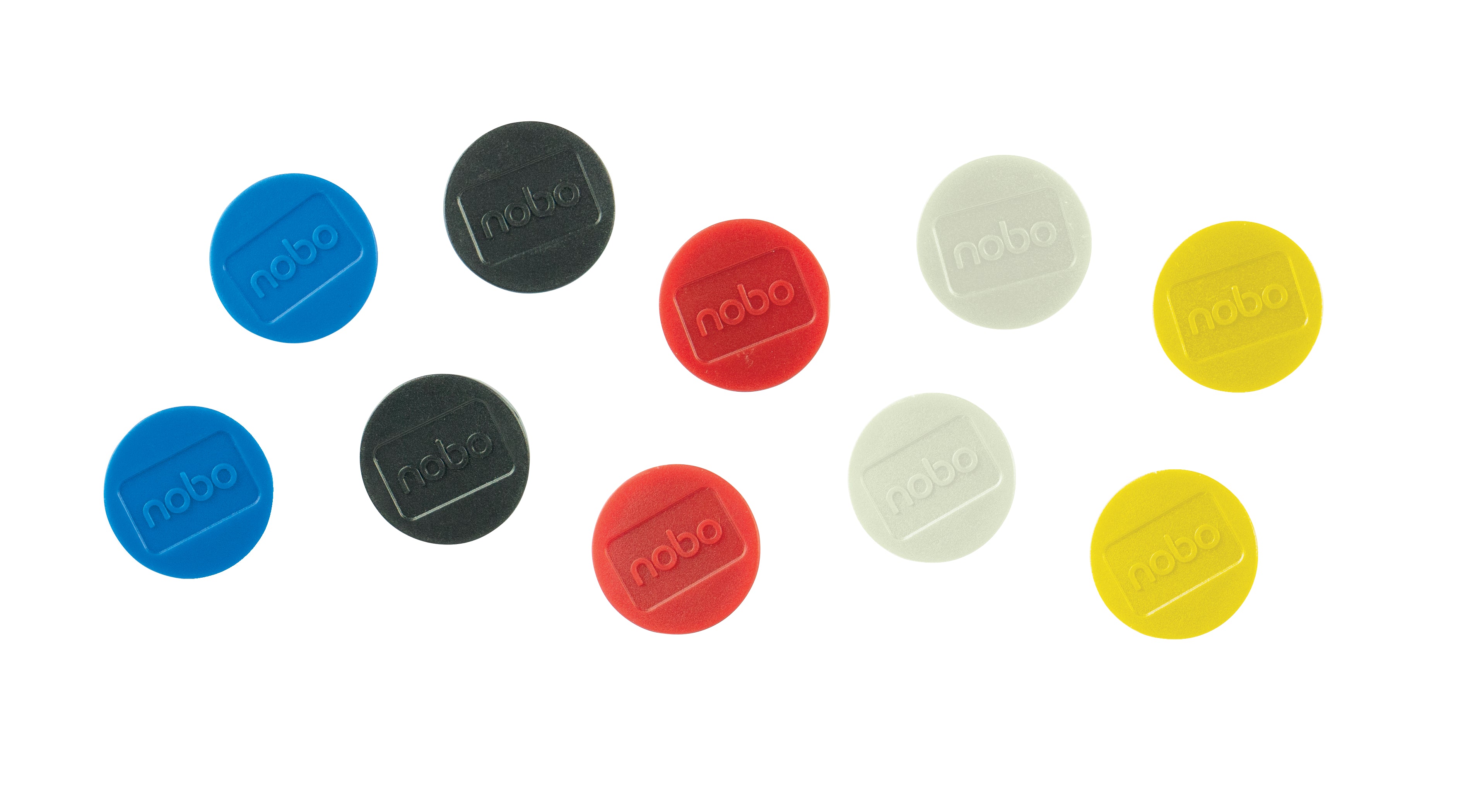 MAGNETI WHITEBOARD 32MM 10/SET NOBO