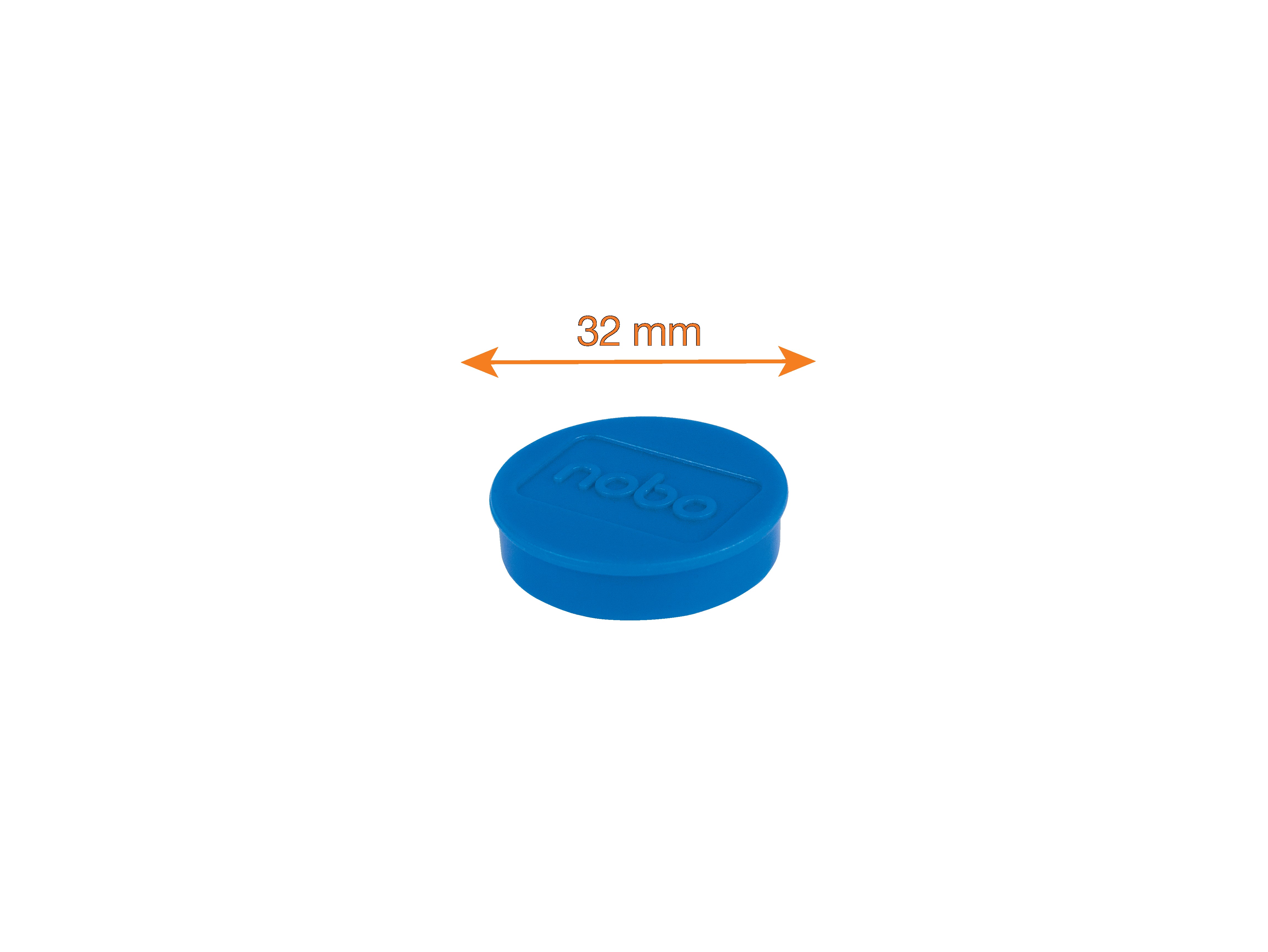 MAGNETI WHITEBOARD 32MM 10/SET NOBO