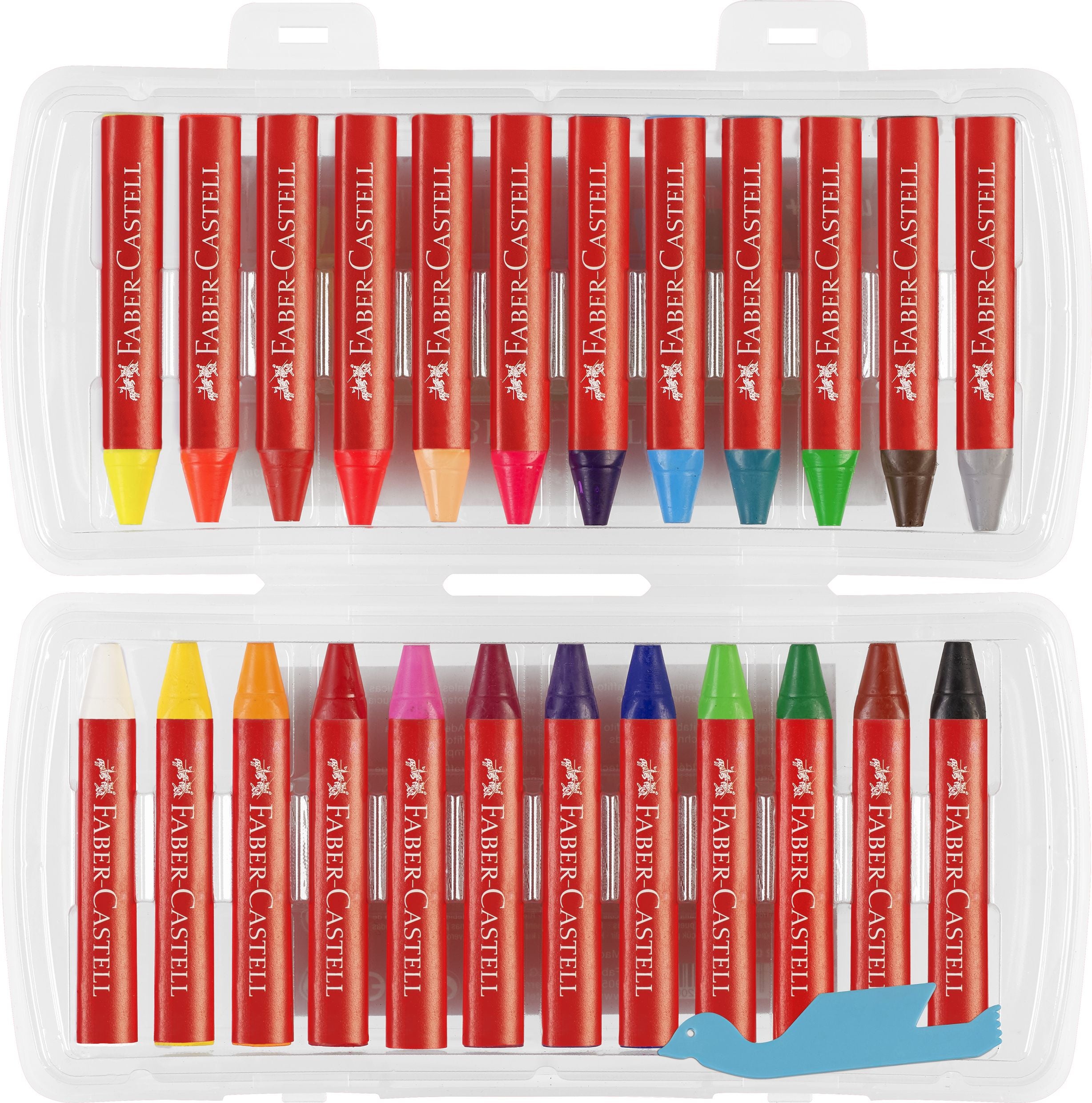 CREIOANE CERATE 24 CULORI JUMBO CUTIE PLASTIC FABER-CASTELL