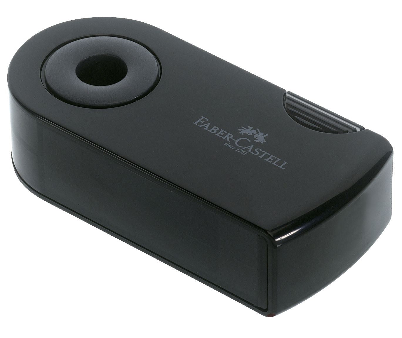 ASCUTITOARE PLASTIC DUBLA SLEEVE NEAGRA FABER-CASTELL