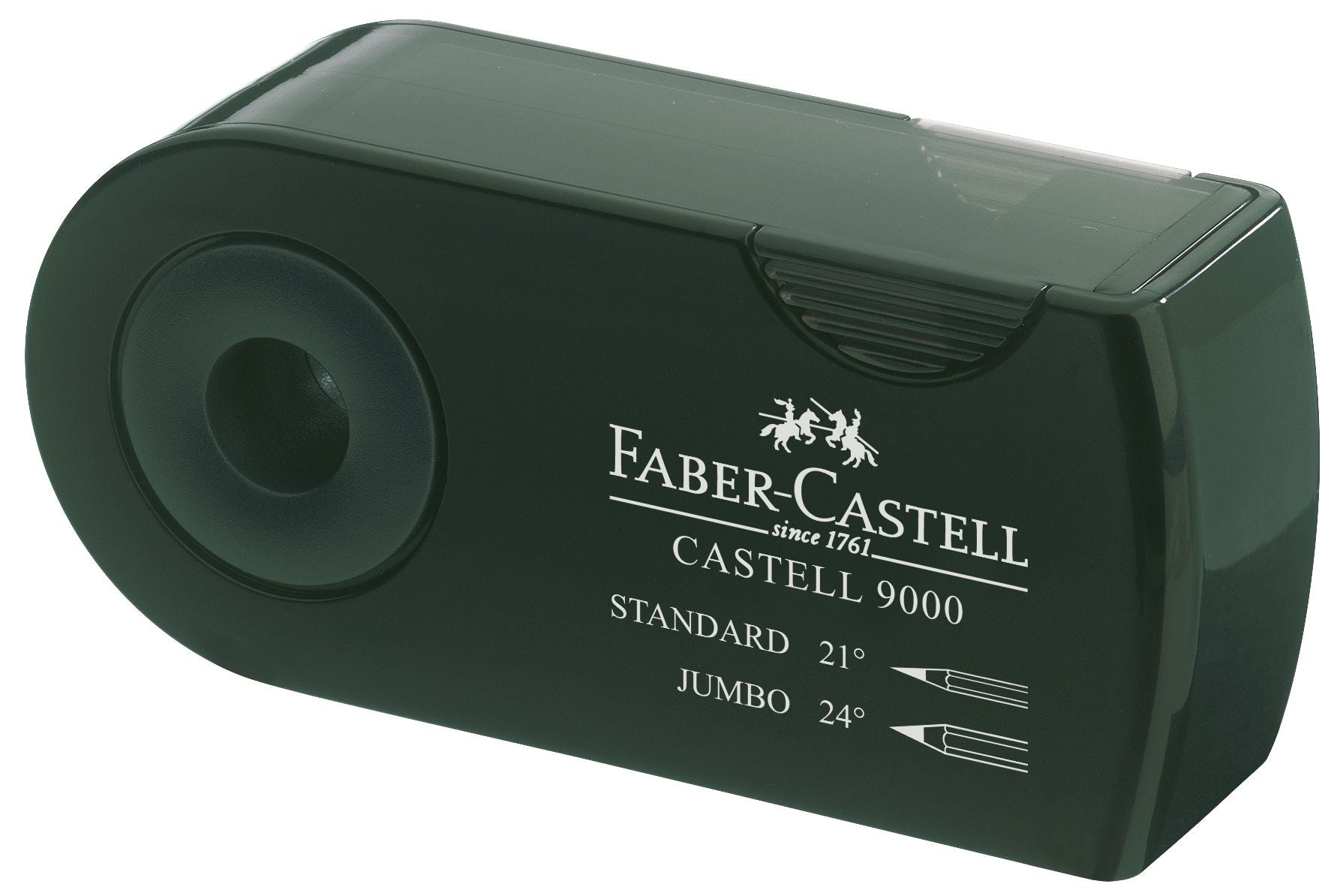 ASCUTITOARE PLASTIC DUBLA SLEEVE VERDE FABER-CASTELL