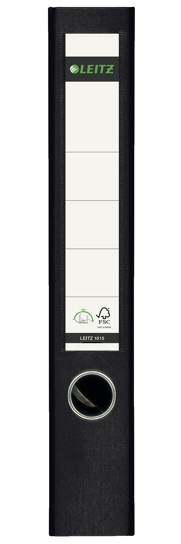 BIBLIORAFT PLASTIFIAT 5CM 180G NEGRU LEITZ