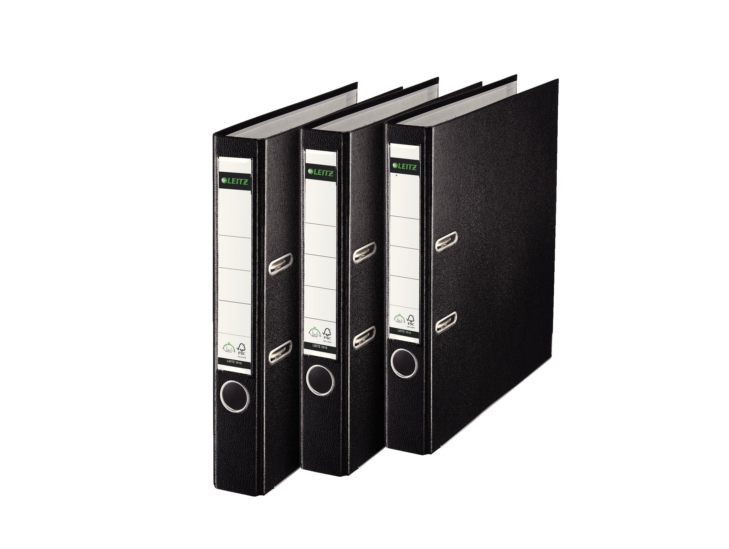 BIBLIORAFT PLASTIFIAT 5CM 180G NEGRU LEITZ