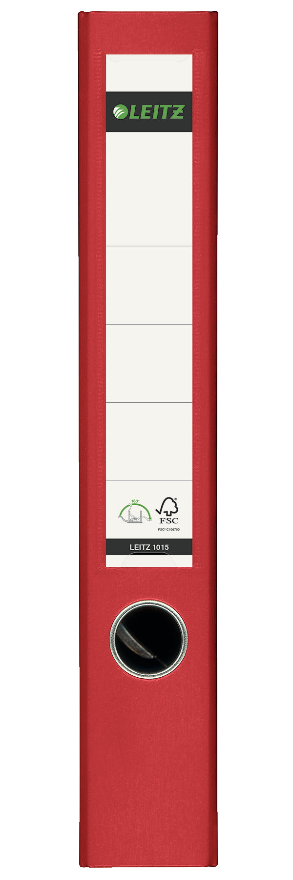 BIBLIORAFT PLASTIFIAT 5CM 180GRADE ROSU LEITZ