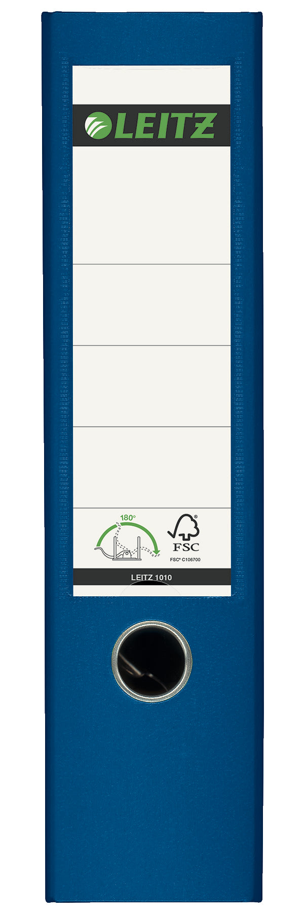 BIBLIORAFT PLASTIFIAT 8CM 180GRADE ALBASTRU LEITZ