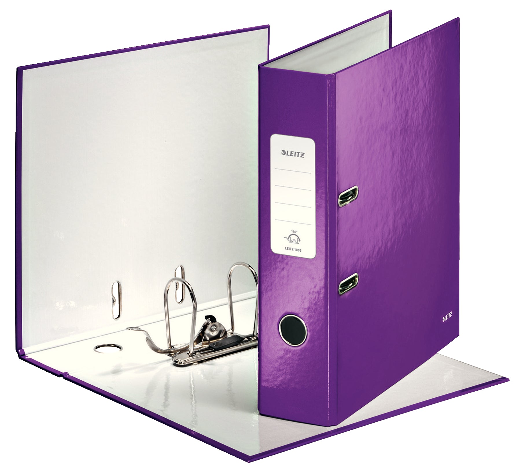 BIBLIORAFT PLASTIFIAT 8CM MOV METALIZAT WOW LEITZ
