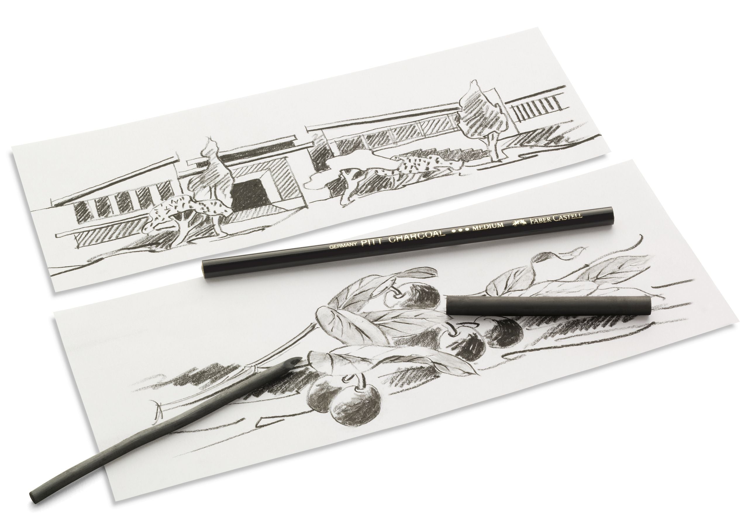 BLISTER 3 BUC CARBUNE PRESAT PITT MONOCHROME SOFT FABER-CASTELL
