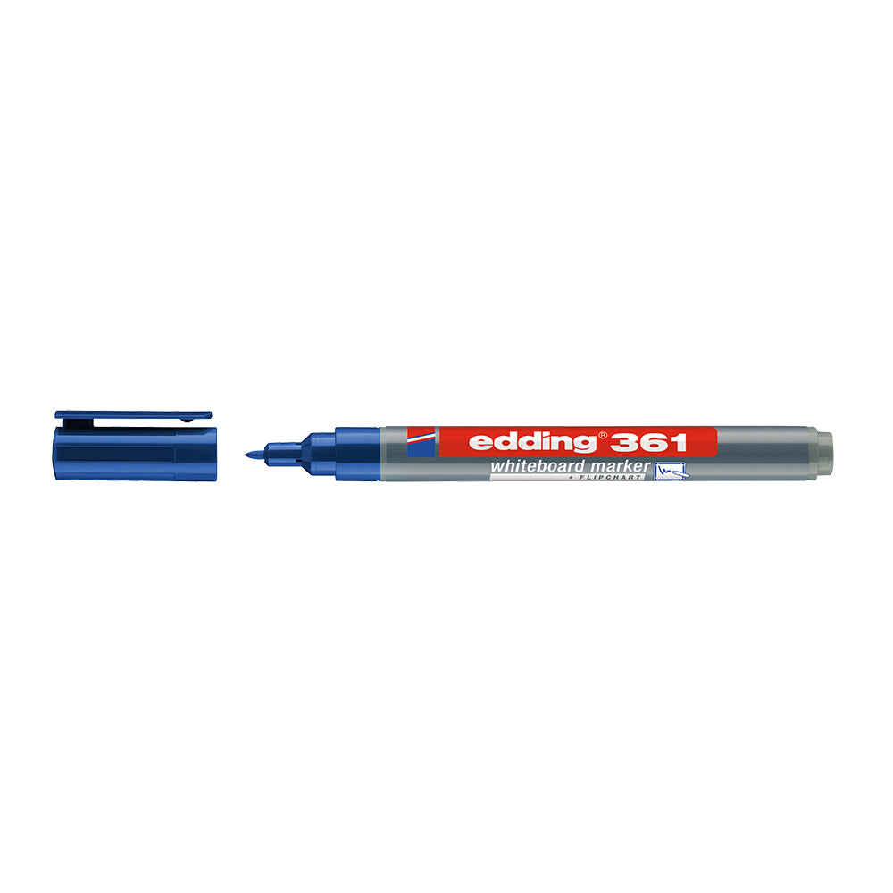 Marker pentru tabla Edding 361, corp plastic, varf 1 mm, albastru
