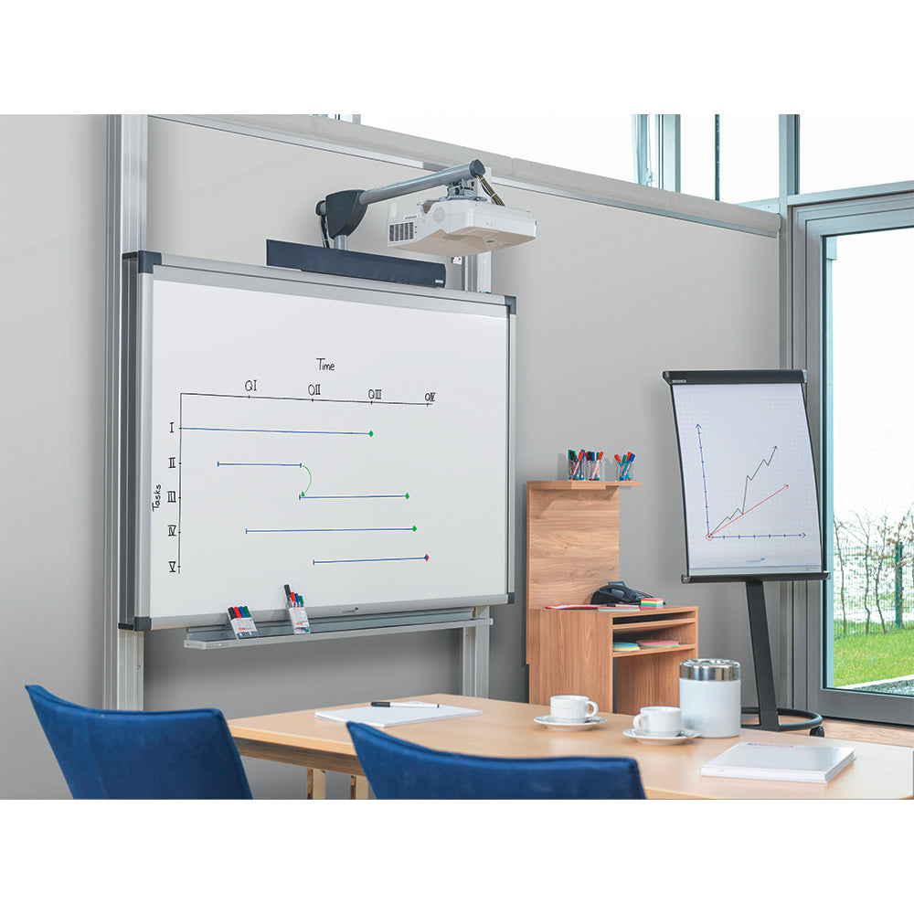 Marker Edding 380 pentru flipchart, varf rotund, 1.5-3 mm, albastru