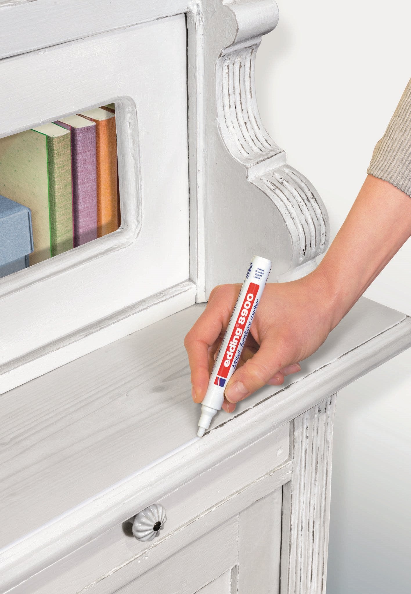 Marker Edding 8900 pentru retusuri mobilier, lemn tec