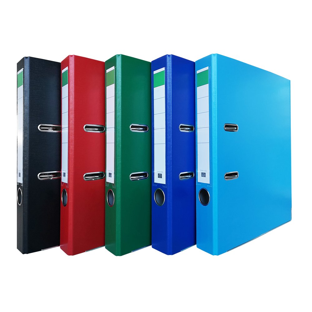 Biblioraft PP/carton, 50 mm, albastru inchis