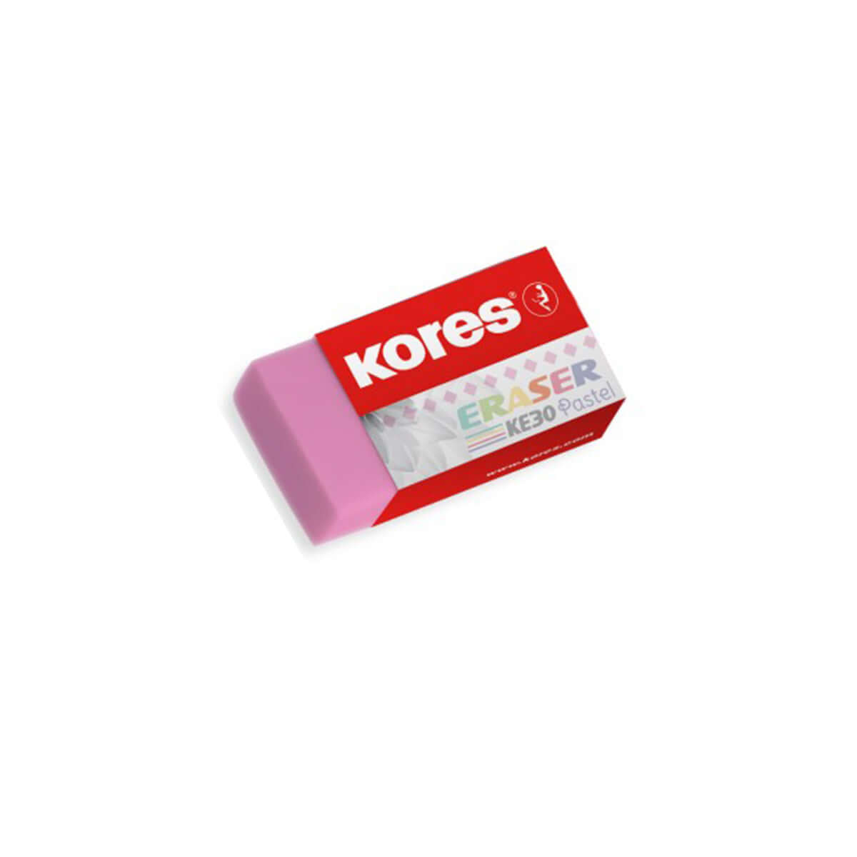 Radiera Kores pastel KE-30, 40 x 21 x 10 mm