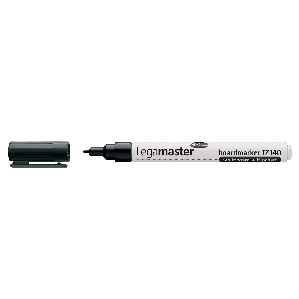 Marker pentru tabla Legamaster TZ140, varf rotund, 1 mm, 4 culori/set (negru, rosu, albastru, verde)