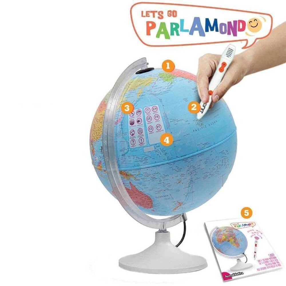 Glob Parlamondo, diametru 30 cm, iluminat