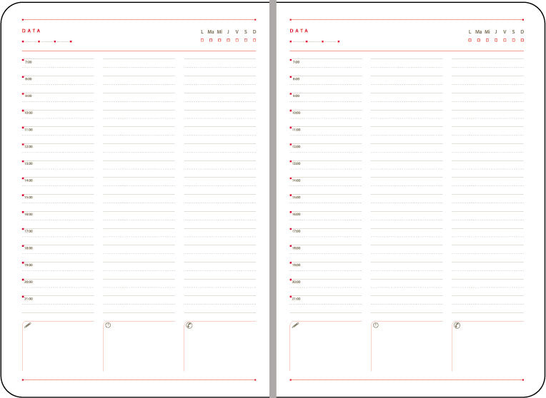 AGENDA A5 NEDATATA PIELE BLEUMARIN BRUGES EGO