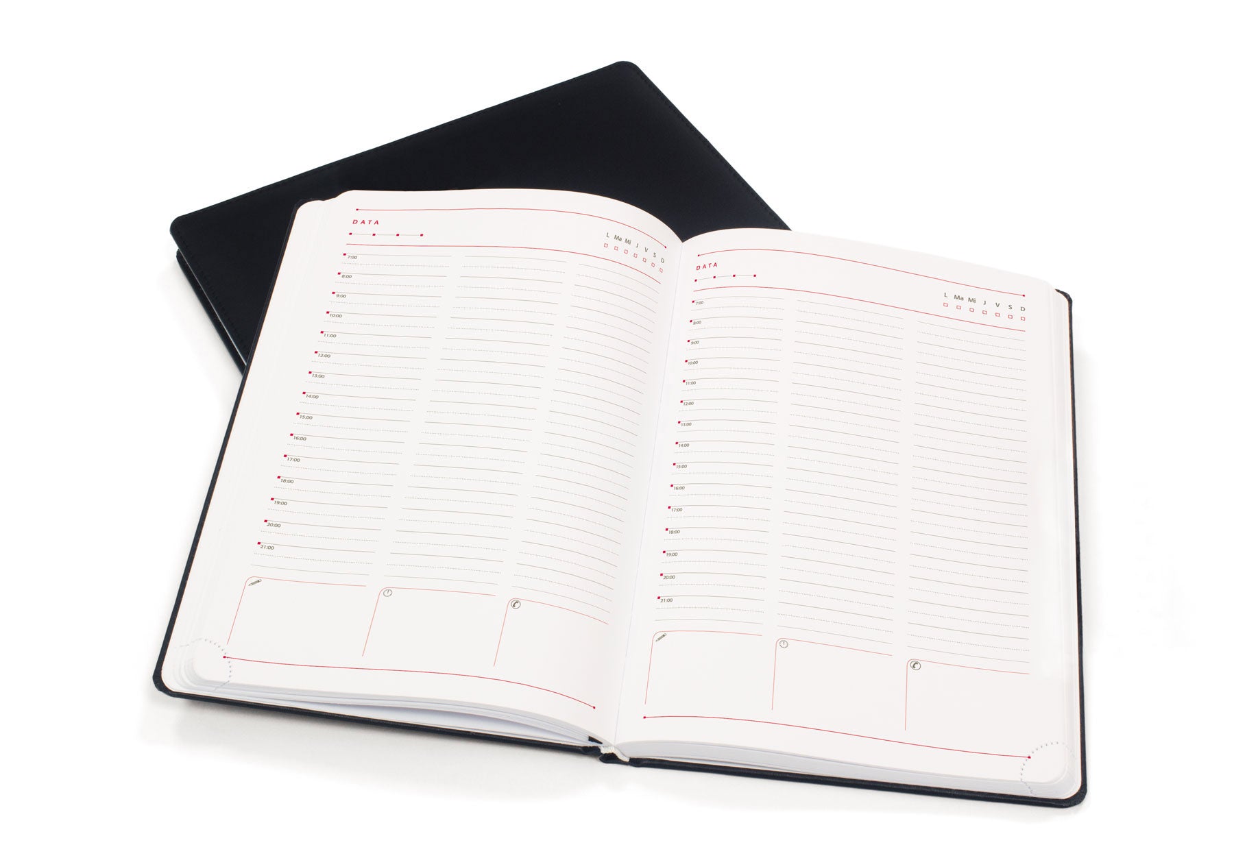 AGENDA A5 NEDATATA PIELE NEAGRA BRUGES EGO