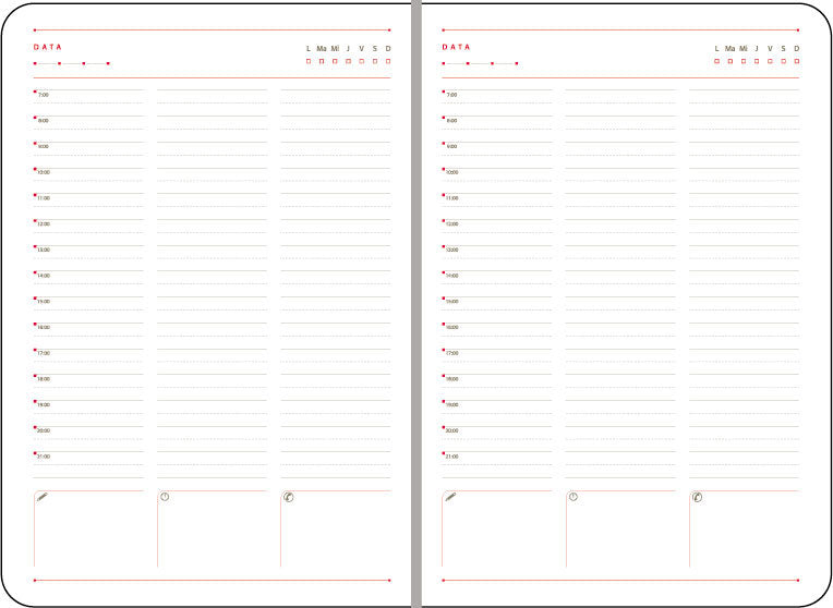 AGENDA A5 NEDATATA PIELE NEAGRA BRUGES EGO