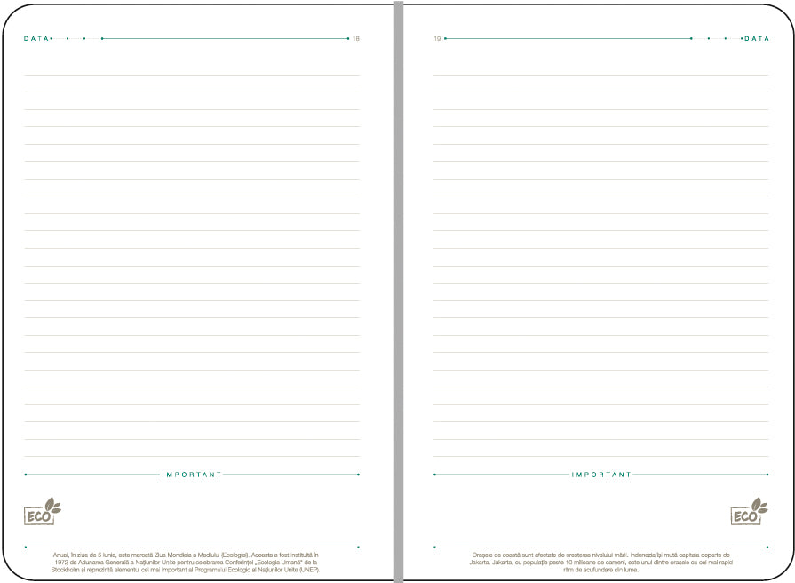 AGENDA A5 NEDATATA VERDE ECO EGO