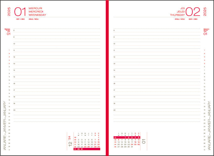 AGENDA A5 ZILNICA ALBASTRA 2025 CAPRI EGO